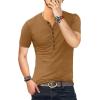imageYTD Mens Casual Slim Fit Basic Henley Long Sleeve Fashion TShirtBarley