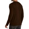 imageYTD Mens Casual Slim Fit Basic Henley Long Sleeve Fashion TShirtCoffee Melange