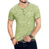 imageYTD Mens Fashion Casual Slim Fit Basic Henley ShortLong Sleeve Lightweight Summer TShirt05 Grass Green