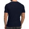 imageYTD Mens Muscle T Shirts Stretch Short Sleeve Workout Tee Casual Slim Fit Henley ShirtNavy