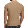 imageYTD Mens Muscle T Shirts Stretch Short Sleeve Workout Tee Casual Slim Fit Henley ShirtYellow