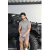imageYTD Mens Short Sleeve Casual Polo Shirt and Shorts Sets Two Piece Summer Outfits Zip Polo Tracksuit Set for Men SXXLGrey