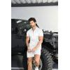 imageYTD Mens Short Sleeve Casual Polo Shirt and Shorts Sets Two Piece Summer Outfits Zip Polo Tracksuit Set for Men SXXLWhite