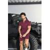 imageYTD Mens Short Sleeve Casual Polo Shirt and Shorts Sets Two Piece Summer Outfits Zip Polo Tracksuit Set for Men SXXLWine Red