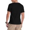 imageYTD Mens Summer Casual Short Sleeve Henley TShirts Button Placket Plain V Neck Shirts01 Black