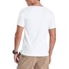 imageYTD Mens Summer Casual Short Sleeve Henley TShirts Button Placket Plain V Neck Shirts03 White