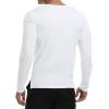 imageYTD Mens Summer Casual Short Sleeve Henley TShirts Button Placket Plain V Neck ShirtsLong Sleeve White