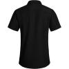 imageYTD Mens Casual Linen Button Down Shirt Short Sleeve Beach ShirtBlack