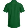 imageYTD Mens Casual Linen Button Down Shirt Short Sleeve Beach ShirtGreen