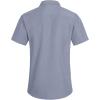 imageYTD Mens Casual Linen Button Down Shirt Short Sleeve Beach ShirtLight Blue