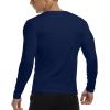 imageYTD Mens Casual Slim Fit Basic Henley Short Sleeve Fashion Summer TShirt02 Long Sleeve Navy