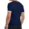 imageYTD Mens Casual Slim Fit Basic Henley Short Sleeve Fashion Summer TShirt02 Navy