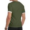 imageYTD Mens Casual Slim Fit Basic Henley Short Sleeve Fashion Summer TShirt03 Army Green