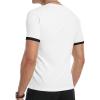 imageYTD Mens Casual Slim Fit Basic Henley Short Sleeve Fashion Summer TShirt05 White