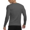imageYTD Mens Casual Slim Fit Basic Henley Short Sleeve Fashion Summer TShirtLong Sleeve Dark Gray