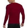 imageYTD Mens Casual Slim Fit Basic Henley Short Sleeve Fashion Summer TShirtLong Sleeve Wine Red
