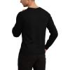imageYTD Mens Casual Slim Fit VNeck Pullover Long Sleeve Knitted Pullover SweatersBlack