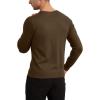 imageYTD Mens Casual Slim Fit VNeck Pullover Long Sleeve Knitted Pullover SweatersBrown