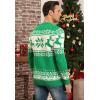 imageYTD Mens Casual Slim Fit VNeck Pullover Long Sleeve Knitted Pullover SweatersChristmas Green
