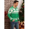 imageYTD Mens Casual Slim Fit VNeck Pullover Long Sleeve Knitted Pullover SweatersChristmas Green