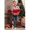 imageYTD Mens Casual Slim Fit VNeck Pullover Long Sleeve Knitted Pullover SweatersChristmas Red