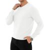 imageYTD Mens Casual Slim Fit VNeck Pullover Long Sleeve Knitted Pullover SweatersWhite