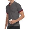 imageYTD Mens Classic Polo Shirt Short Sleeve Shirts Lightweight Slim Fit Casual Tops03 Dark Gray