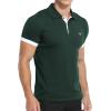 imageYTD Mens Classic Polo Shirt Short Sleeve Shirts Lightweight Slim Fit Casual Tops06 Dark Green
