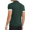 imageYTD Mens Classic Polo Shirt Short Sleeve Shirts Lightweight Slim Fit Casual Tops06 Dark Green