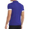 imageYTD Mens Classic Polo Shirt Short Sleeve Shirts Lightweight Slim Fit Casual Tops06 Royal Blue