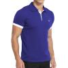 imageYTD Mens Classic Polo Shirt Short Sleeve Shirts Lightweight Slim Fit Casual Tops06 Royal Blue