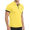 imageYTD Mens Classic Polo Shirt Short Sleeve Shirts Lightweight Slim Fit Casual Tops07 Yellow