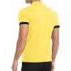 imageYTD Mens Classic Polo Shirt Short Sleeve Shirts Lightweight Slim Fit Casual Tops07 Yellow