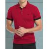 imageYTD Mens Classic Polo Shirt Short Sleeve Shirts Lightweight Slim Fit Casual TopsA0red