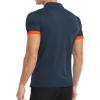 imageYTD Mens Classic Polo Shirt Short Sleeve Shirts Lightweight Slim Fit Casual TopsCblue Orange