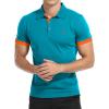 imageYTD Mens Classic Polo Shirt Short Sleeve Shirts Lightweight Slim Fit Casual TopsCdeep Teal