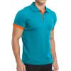 imageYTD Mens Classic Polo Shirt Short Sleeve Shirts Lightweight Slim Fit Casual TopsCdeep Teal