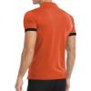 imageYTD Mens Classic Polo Shirt Short Sleeve Shirts Lightweight Slim Fit Casual TopsCorange
