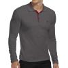 imageYTD Mens Classic Polo Shirt Short Sleeve Shirts Lightweight Slim Fit Casual TopsLong Sleeve Dark Gray