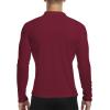 imageYTD Mens Classic Polo Shirt Short Sleeve Shirts Lightweight Slim Fit Casual TopsLong Sleeve Wine Red