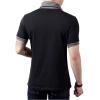 imageYTD Mens Cotton Casual VNeck Button Slim Muscle Tops Tee Short Sleeve TShirts01 Black