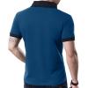imageYTD Mens Cotton Casual VNeck Button Slim Muscle Tops Tee Short Sleeve TShirts04 Blue