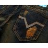 imageYTD Mens Distressed Ripped Biker Slim Jeans Stretched Moto Denim PantsA1 Gold