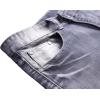imageYTD Mens Distressed Ripped Biker Slim Jeans Stretched Moto Denim PantsDark Gray