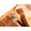 imageYTD Mens Distressed Ripped Biker Slim Jeans Stretched Moto Denim PantsOrange
