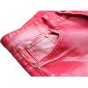 imageYTD Mens Distressed Ripped Biker Slim Jeans Stretched Moto Denim PantsRed