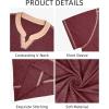 imageYTD Mens Henley Shirts Short Sleeve Casual V Neck Basic Tee Shirts Summer Vintage TShirtsWine Red