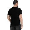 imageYTD Mens Henley TShirts Short Sleeve Knit Sweater Shirt Casual Solid Ribbed Pullover TeeBlack
