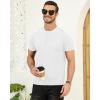 imageYTD Mens Henley TShirts Short Sleeve Knit Sweater Shirt Casual Solid Ribbed Pullover TeeWhite