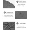 imageYTD Mens Knit Casual Button Down Shirts Short Sleeve Textured Summer Beach ShirtsDark Gray